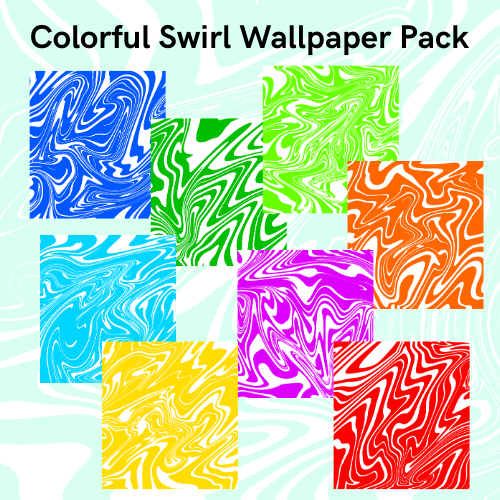 Colorful Swirl Wallpaper Pack