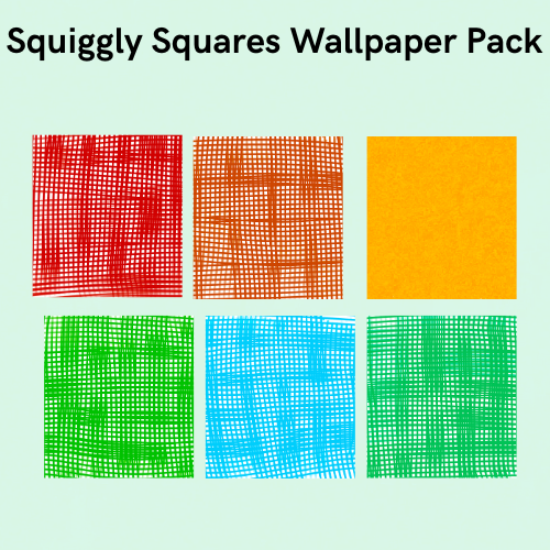 Squiggly Squares Wallaper Pack